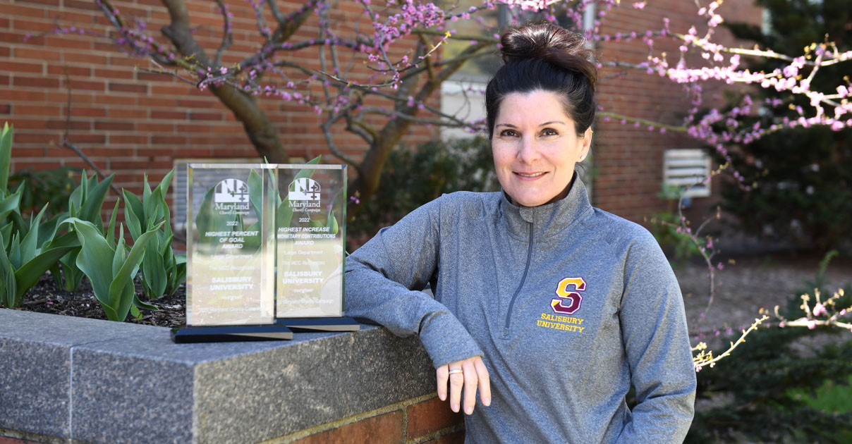 Dr. Sherry Maykrantz with Maryland Charity Campaign awards